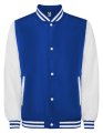 Baseball Jacket Roly California CQ6440 Royal Blue-Wit